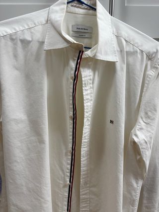 Camisa Pedro del Hierro blanca con parches