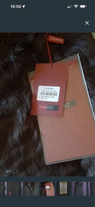 Chaleco de piel de conejo lomos