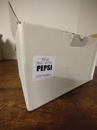 Bicchieri Pepsi in Vetro Trasparente