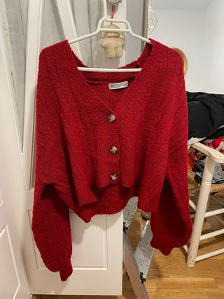 Jersey Stradivarius Rojo Talla S