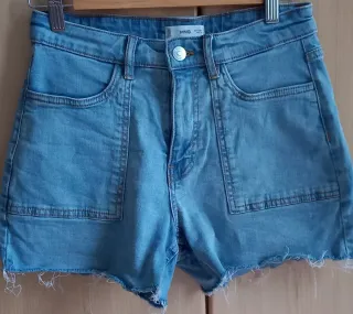 Shorts vaqueros desgastados