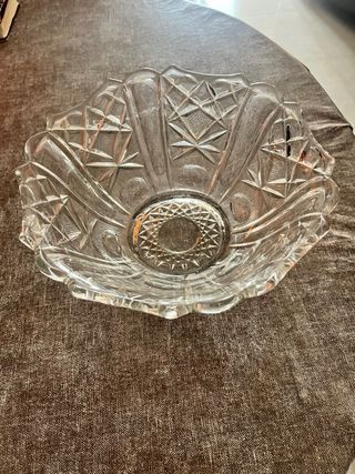 Centro de mesa cristal frutero