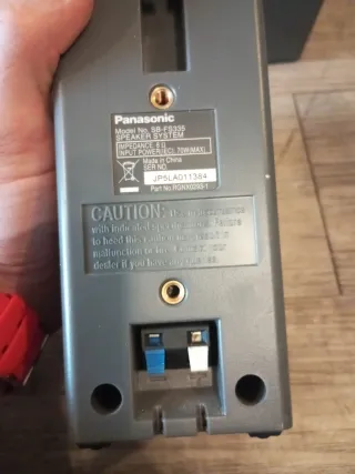 Lote 4 altavoces Panasonic plata