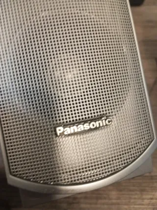 Lote 4 altavoces Panasonic plata