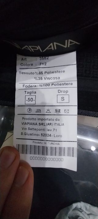 Completo classico VIAPIANA mai utilizzato