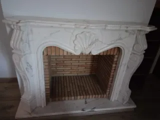 Chimenea de mármol decorativa