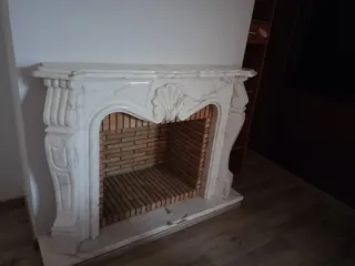 Chimenea de mármol decorativa