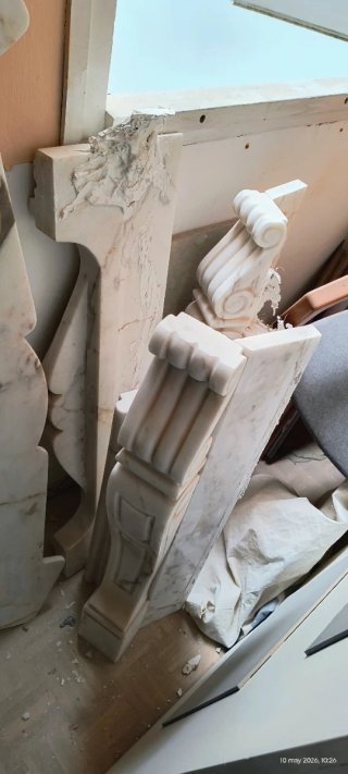 Chimenea de mármol decorativa