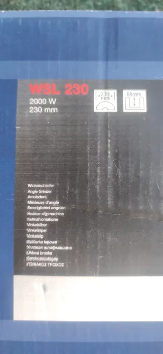 Amoladora AEG WSL 230 Nueva sin estrenar