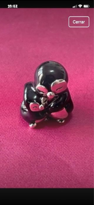 charm pingüinos baño plata