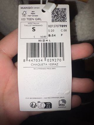 Abrigo marrón con borrego Talla S