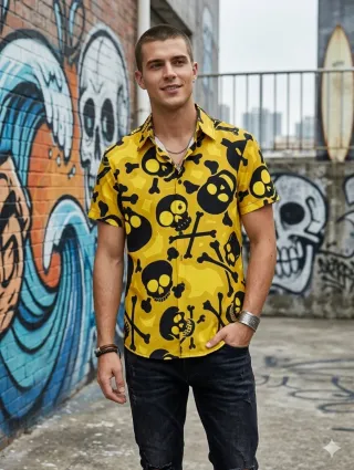 Camisa  Calaveras Talla S