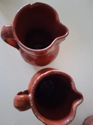 4 Jarros antiguos de barro