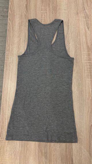 Camiseta tirantes Vans gris logo amarillo