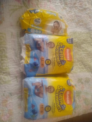 Pañales natación Huggies y Dodot Talla 3-4