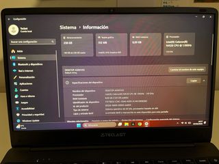 Teclast Portátil Negro