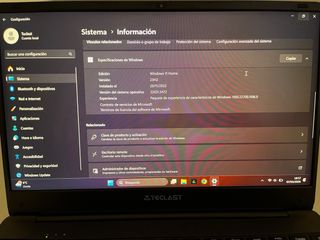 Teclast Portátil Negro