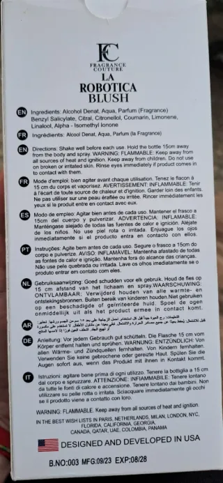 Colonia La Robótica Blush para Mujer