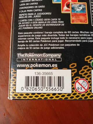 Cartas Pokémon Negro y Blanco