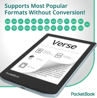 E-reader PocketBook 632 Plus 16GB, nero e grigio, impermeabile