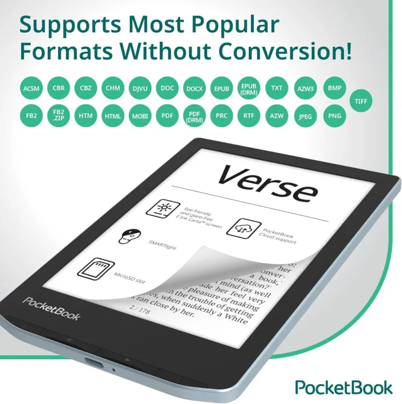Ebook PocketBook 632 Plus E-reader 16GB Sumergible afbeelding 7