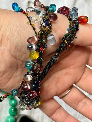 Collar Vintage Cristal Murano Multicolor