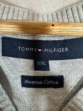 Jersey Tommy Hilfiger Gris Algodón Talla XXL