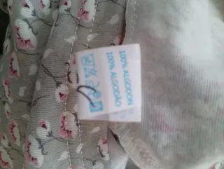 Camisón Algodón Estampado Gris Talla L