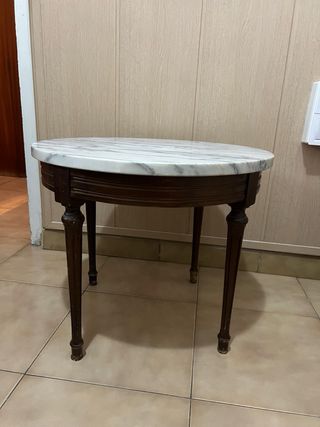 Mesita Vintage Mármol y Madera