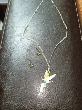 Conjunto plata ley: cadena y pendientes