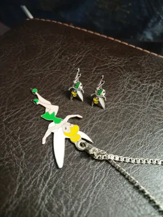 Conjunto plata ley: cadena y pendientes