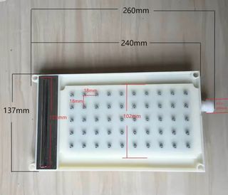 Cabezal Ducha Rectangular ABS