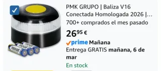 Baliza V16 Geolocalizada PMK (PRECINTADA)