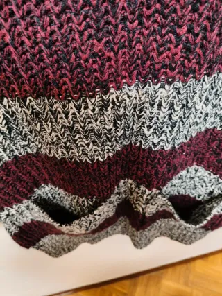 Vestido de punto invierno rayas