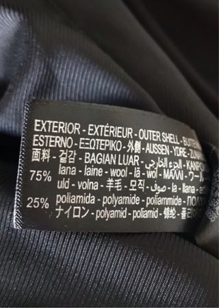 Abrigo Zara Alamares Lana Negro