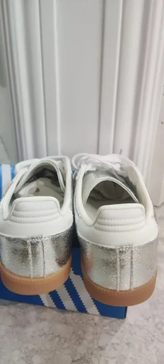 Zapatillas Adidas Plata Talla 39 1/3