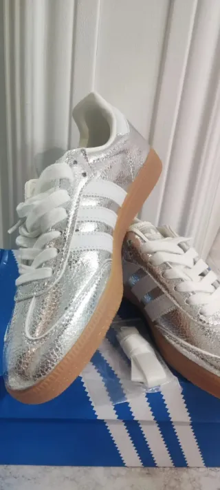 Zapatillas Adidas Plata Talla 39 1/3