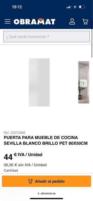 Puerta Cocina Sevilla 80x50