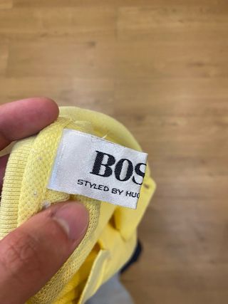 Polo Hugo Boss Vintage Amarillo Bordado