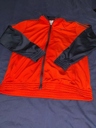 Chaqueta deportiva Adidas Naranja y azul verdoso