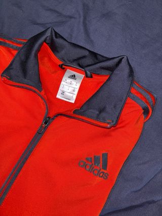 Chaqueta deportiva Adidas Naranja y azul verdoso