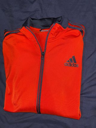 Chaqueta deportiva Adidas Naranja y azul verdoso