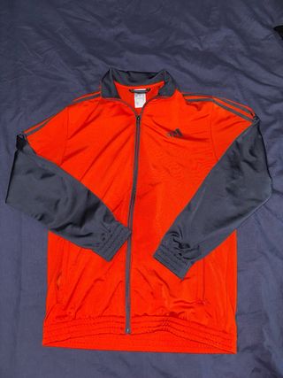 Chaqueta deportiva Adidas Naranja y azul verdoso
