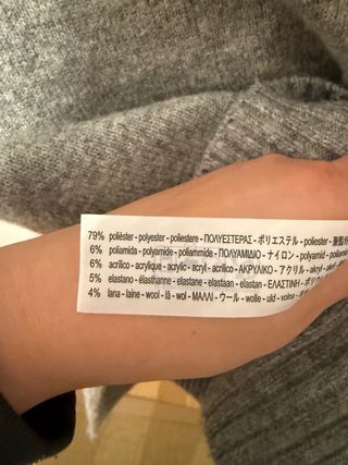 Vestido punto Zara Talla XL