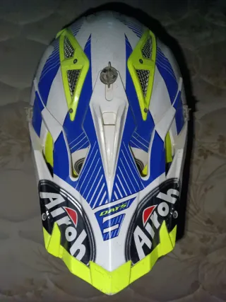 Casco Motocross Airoh Six Days + gafas Shiro