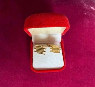 Gemelos Banco Hispano Americano Dorados