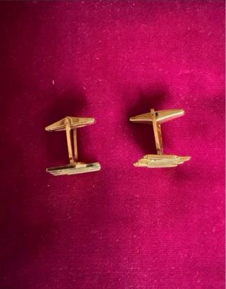 Gemelos Banco Hispano Americano Dorados