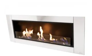 Estufa Bioetanol 3 fuegos Plata/Blanca