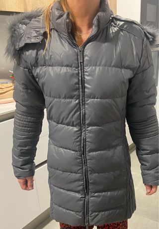 Abrigo Calvin Klein gris talla 38