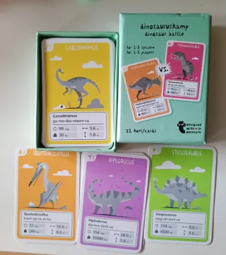 Juego de cartas Dinosaur Battle